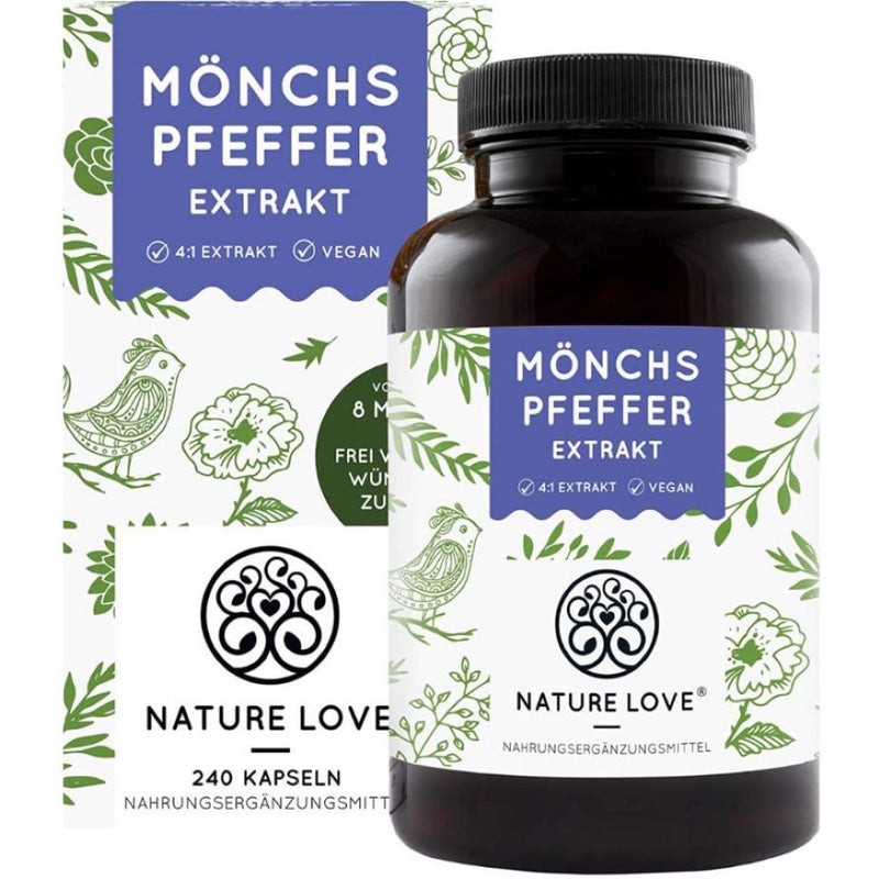 Load image into Gallery viewer, NATURE LOVE Monk Pepper Extract 10 mg 240 Caps
