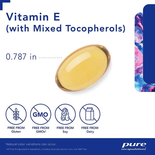 فيتامين هـ 90 كبسولة - Pure Encapsulations Vitamin E 90 Caps - GermanVit - Saudi arabia