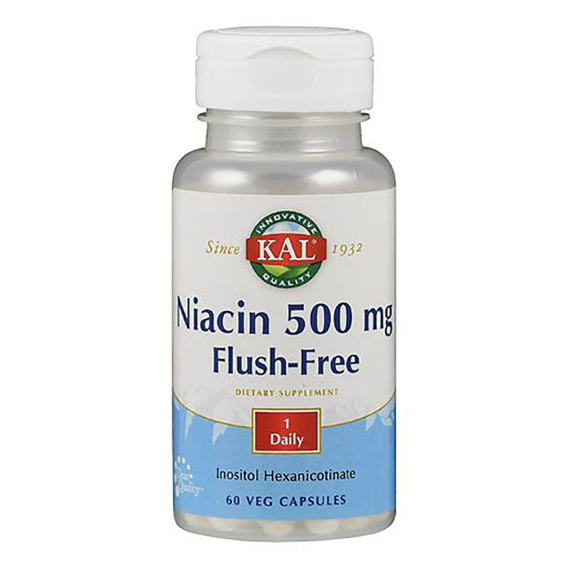 Load image into Gallery viewer, فيتامين ب3 نياسين 500 ملج 60 كبسولة - KAL Niacin 500 mg Flush-free 60 Veg Caps - GermanVit - Saudi arabia
